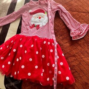 EUC Santa dress w/leggings